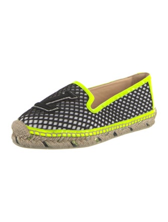 Christian Louboutin Printed Glitter Accents Espadrilles