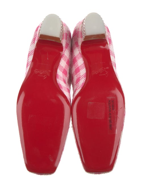 Christian Louboutin Plaid Print Crystal Embellishments Boots