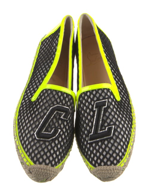 Christian Louboutin Printed Glitter Accents Espadrilles