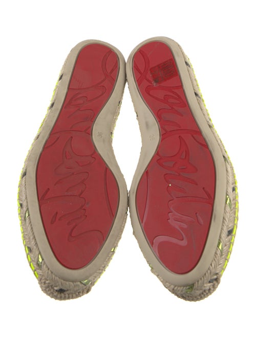 Christian Louboutin Printed Glitter Accents Espadrilles