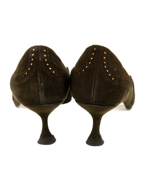 Christian Louboutin Suede Printed Pumps