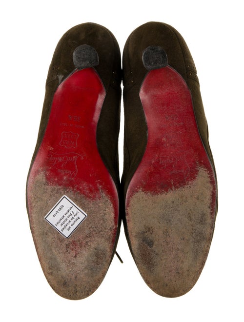 Christian Louboutin Suede Printed Pumps