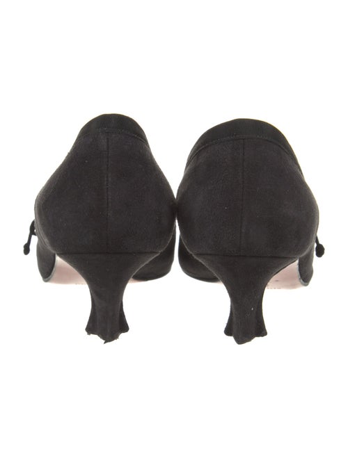 Christian Louboutin Suede Bow Accents Pumps