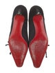 Christian Louboutin Suede Bow Accents Pumps