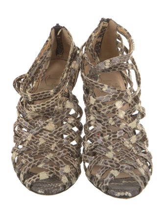 Christian Louboutin Snakeskin Animal Print Pumps