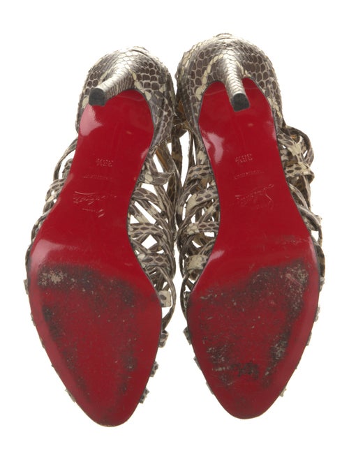 Christian Louboutin Snakeskin Animal Print Pumps