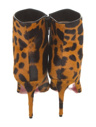 Christian Louboutin Ponyhair Animal Print Boots