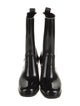 Christian Louboutin Rubber Leather Trim Embellishment Rain Boots