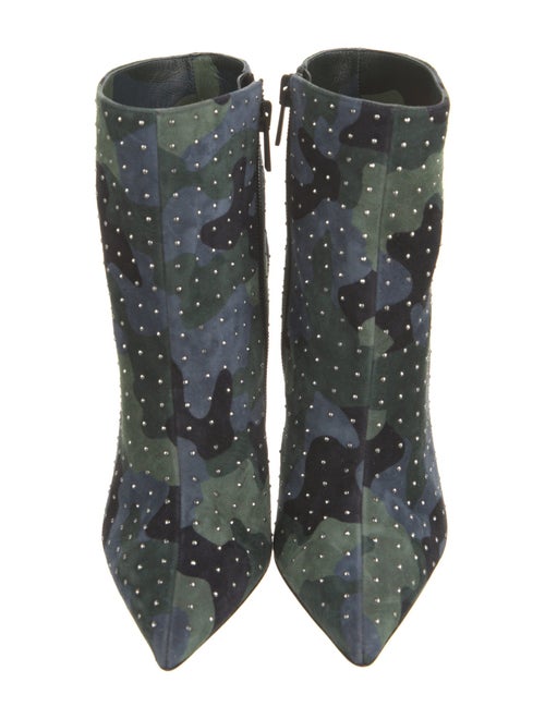 Christian Louboutin Suede Camouflage Print Boots