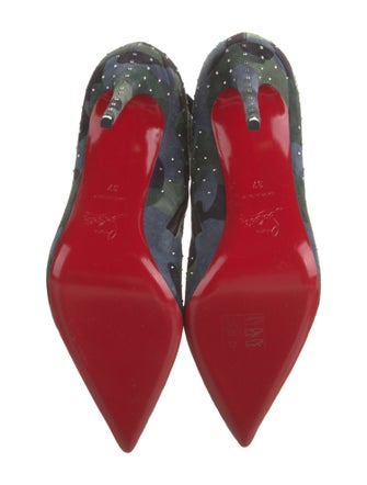 Christian Louboutin Suede Camouflage Print Boots