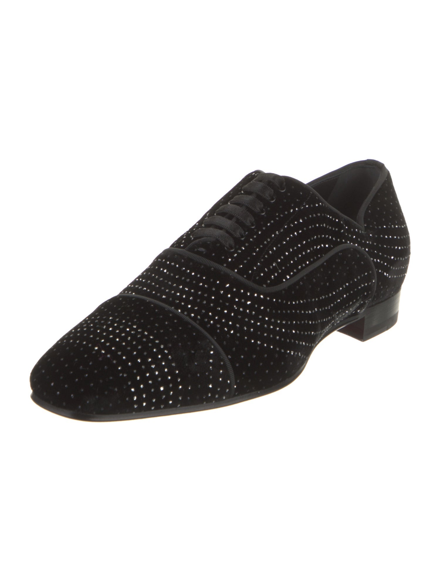 Christian Louboutin Velvet Grosgrain Trim Oxfords