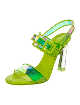 Christian Louboutin Leather Slingback Sandals