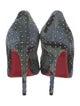 Christian Louboutin Suede Printed Pumps
