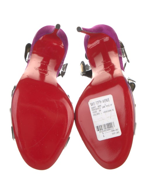 Christian Louboutin PVC T-Strap Sandals