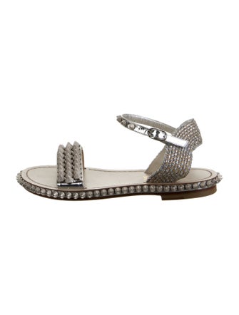 Christian Louboutin Patent Leather Printed Sandals