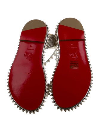 Christian Louboutin Patent Leather Printed Sandals