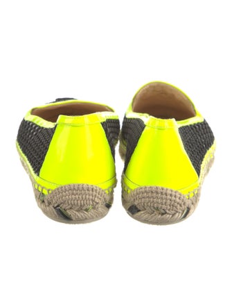 Christian Louboutin Colorblock Pattern Glitter Accents Espadrilles