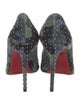 Christian Louboutin Suede Printed Pumps