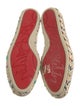 Christian Louboutin Colorblock Pattern Glitter Accents Espadrilles