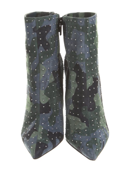 Christian Louboutin Suede Camouflage Print Boots