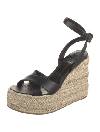 Christian Louboutin Leather Espadrilles