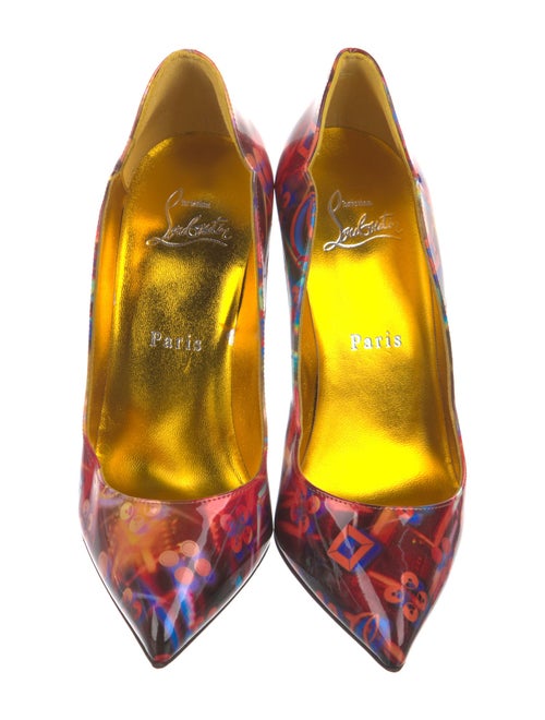 Christian Louboutin Patent Leather Printed Pumps