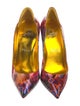 Christian Louboutin Patent Leather Printed Pumps