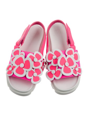 Christian Louboutin Leather Slingback Sandals