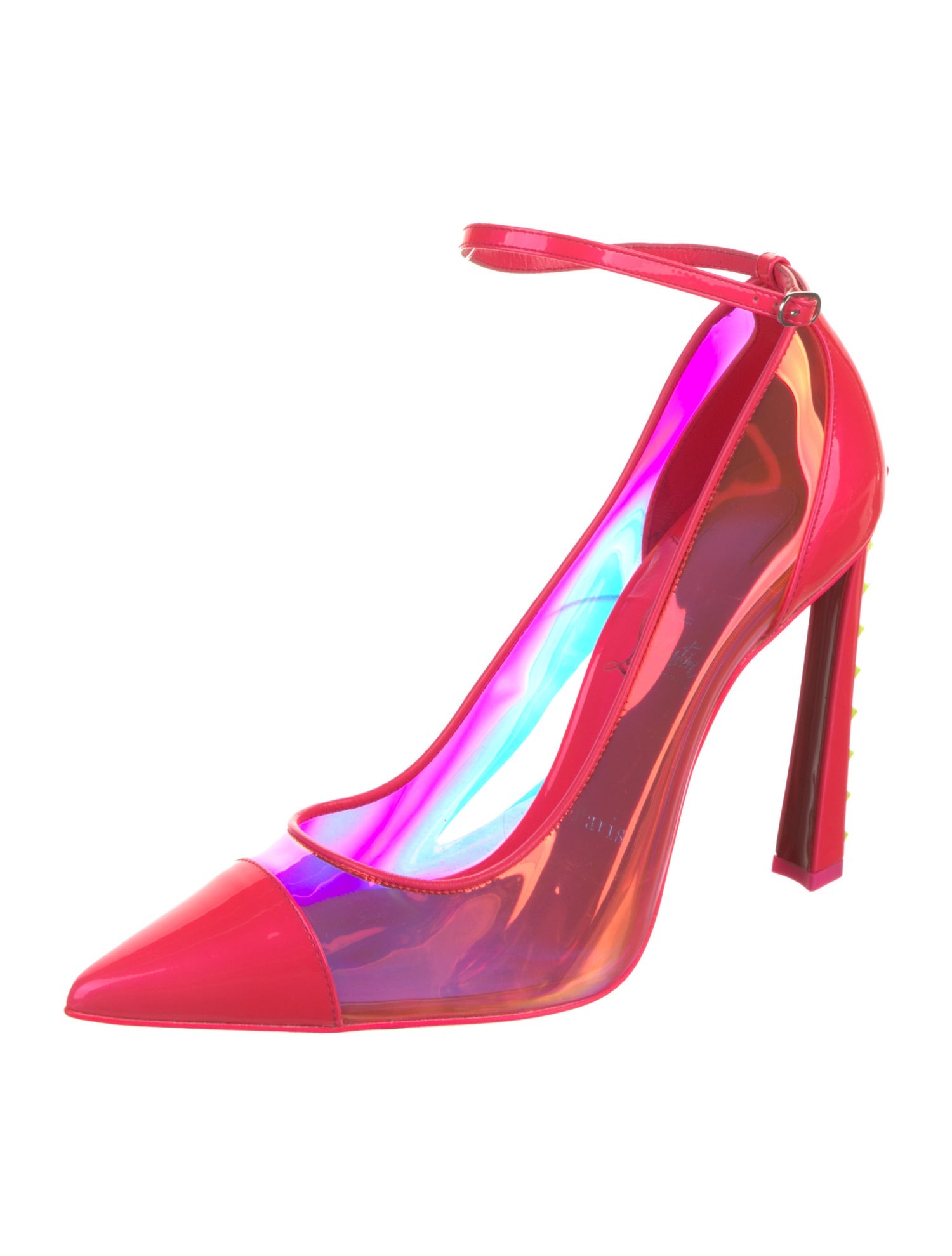 Christian Louboutin Spike Accents PVC Pumps