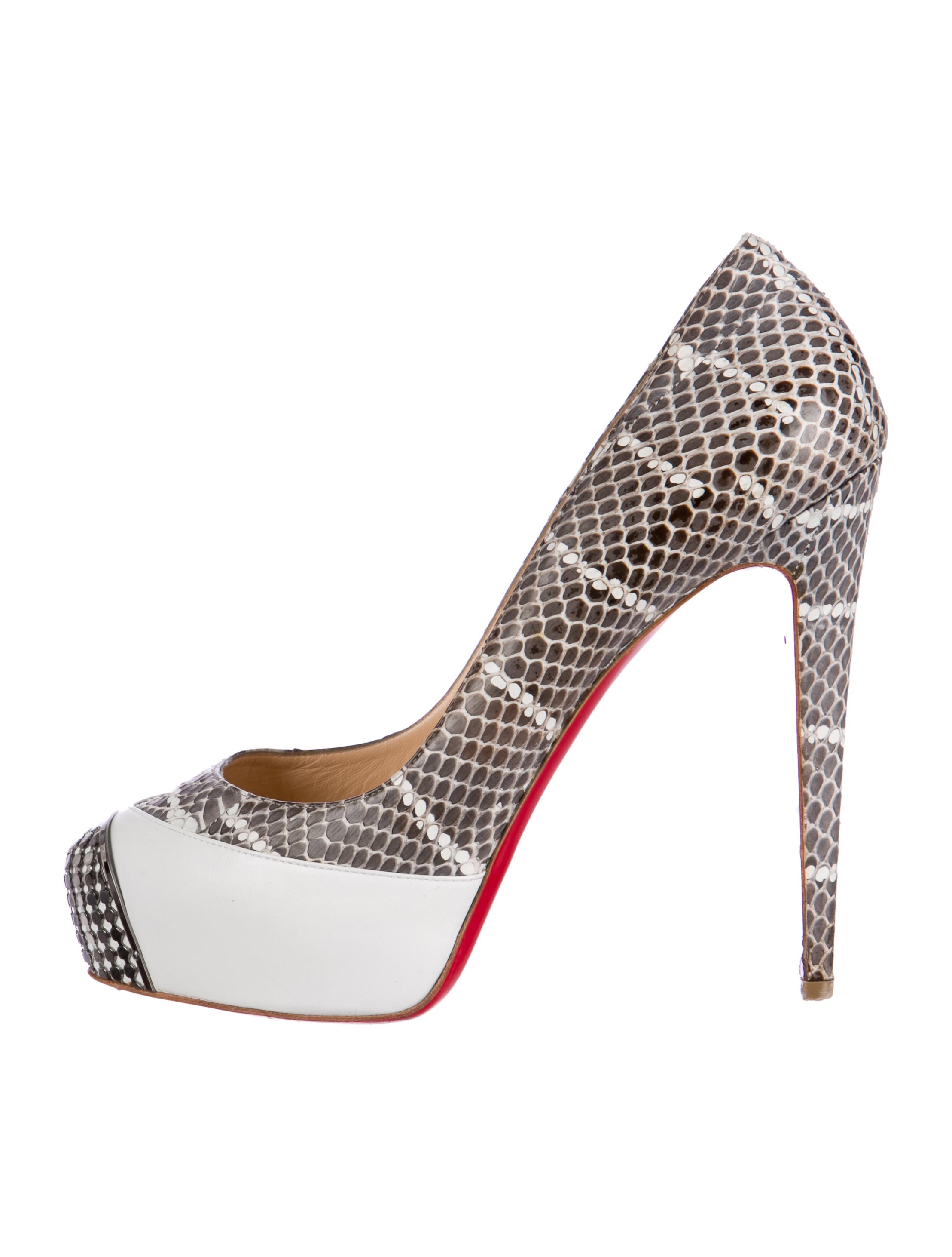Christian Louboutin Snakeskin Maggie Pumps