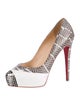 Christian Louboutin Snakeskin Maggie Pumps