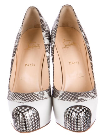 Christian Louboutin Snakeskin Maggie Pumps