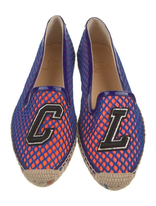 Christian Louboutin Printed Glitter Accents Espadrilles