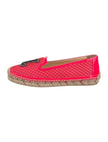 Christian Louboutin Flats Glitter Accents Espadrilles Us5, It35 | 5