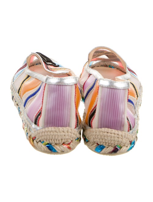 Christian Louboutin Printed Embroidered Accent Espadrilles