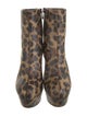 Christian Louboutin Leather Animal Print Boots