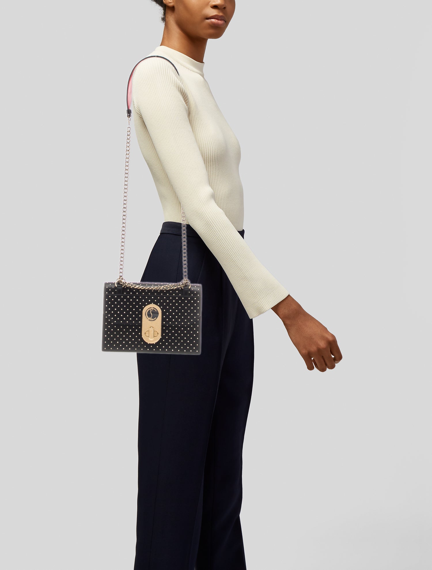 Christian Louboutin Leather Elisa Shoulder Bag