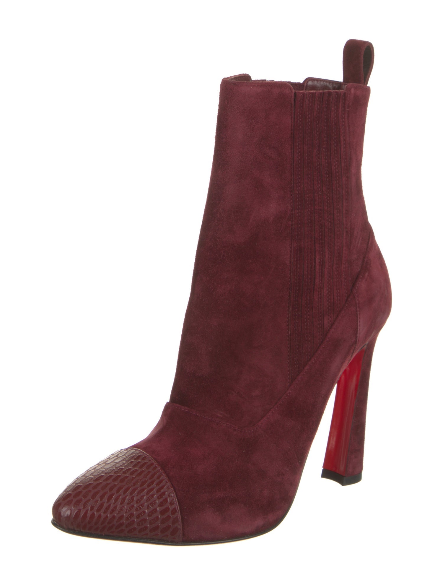 Christian Louboutin Suede Chelsea Boots