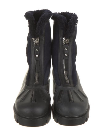 Christian Louboutin Suede Combat Boots