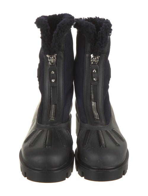 Christian Louboutin Suede Combat Boots