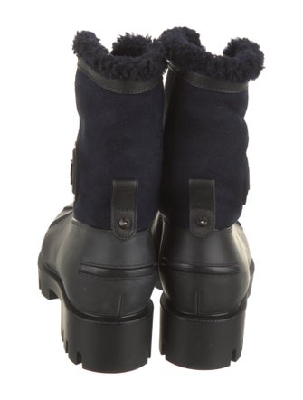 Christian Louboutin Suede Combat Boots