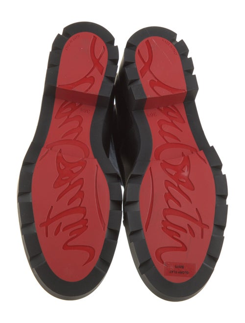 Christian Louboutin Suede Combat Boots