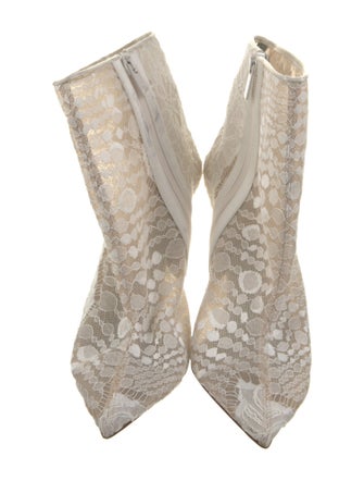 Christian Louboutin Lace Lace Pattern Boots