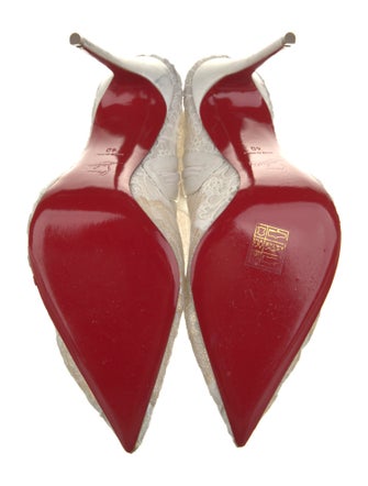 Christian Louboutin Lace Lace Pattern Boots