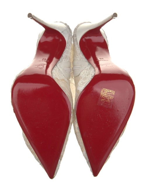 Christian Louboutin Lace Lace Pattern Boots