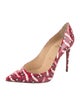 Christian Louboutin Patent Leather Printed Pumps
