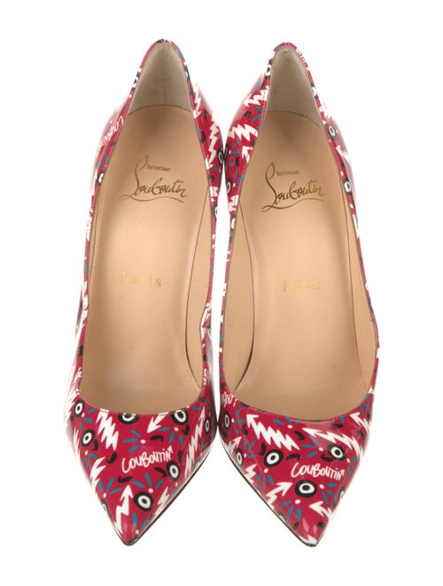 Christian Louboutin Patent Leather Printed Pumps