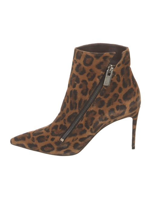 Christian Louboutin Suede Animal Print Boots