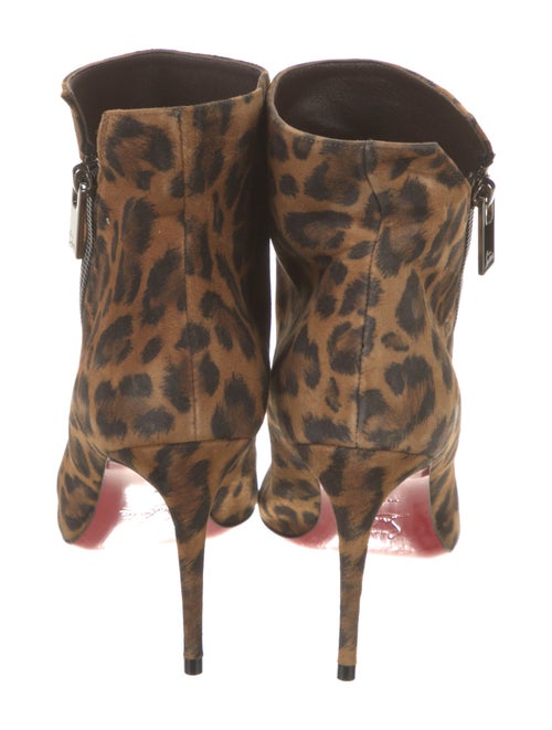 Christian Louboutin Suede Animal Print Boots