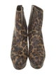 Christian Louboutin Leather Animal Print Boots